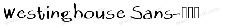 Westinghouse Sans字体转换